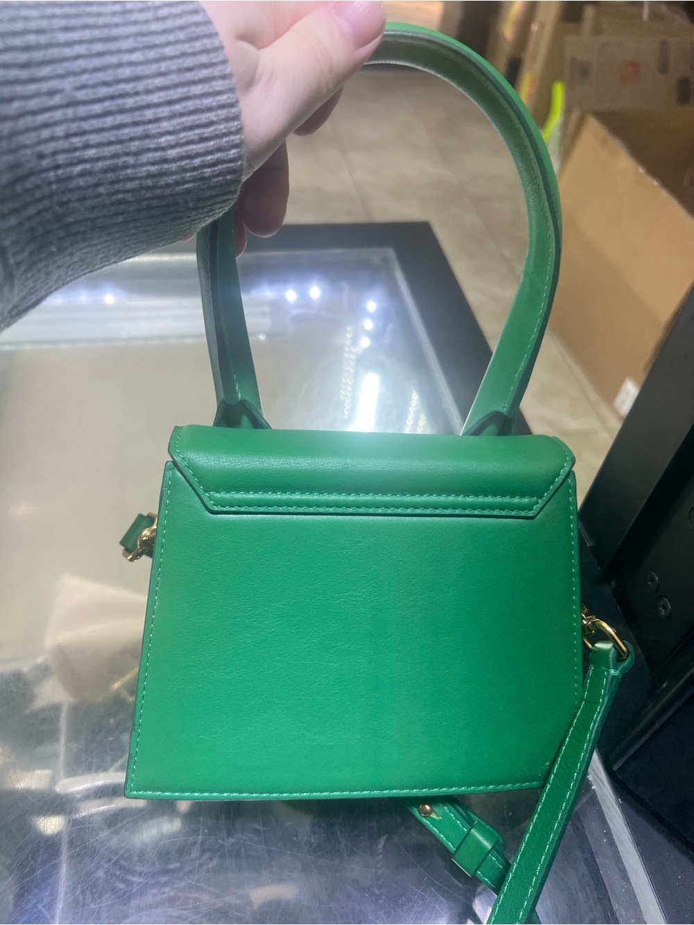 Jacquemus Emerald Green Mini Top-Handle Le Chiquito Crossbody - Picture 4 of 12